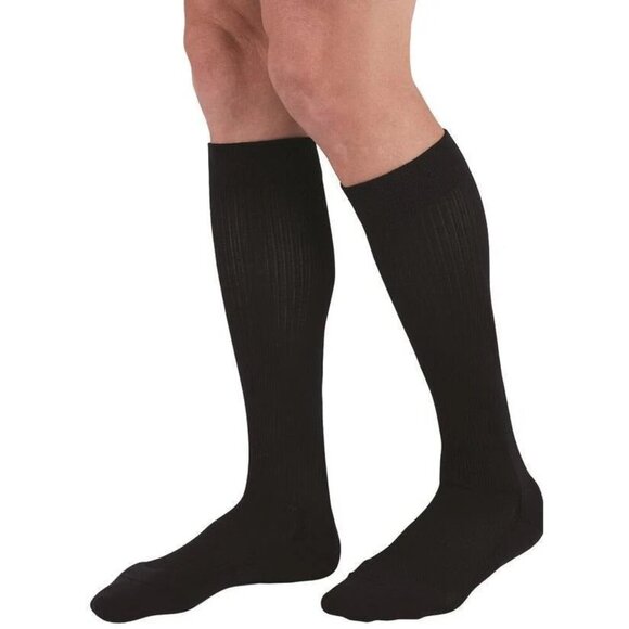 Medi duomed Relax Compression Socks Black 15-20 mmHg Calf Closed Toe XL NEW - Picture 2 of 6